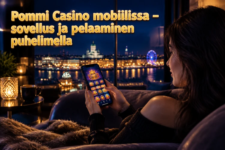 Pommi Casino mobiilissa - sovellus ja pelaaminen puhelimella