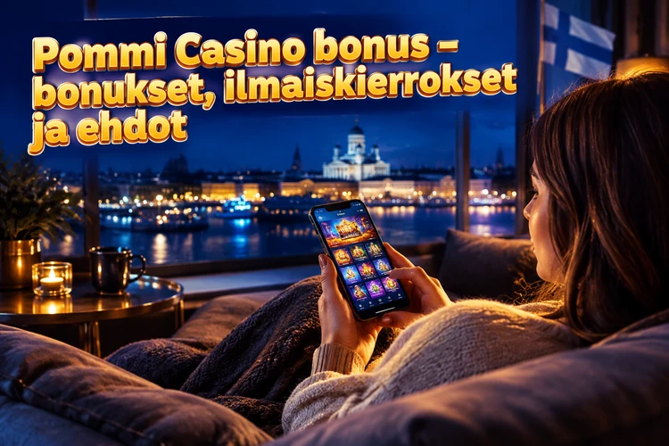 Pommi Casino bonus - bonukset, ilmaiskierrokset ja ehdot